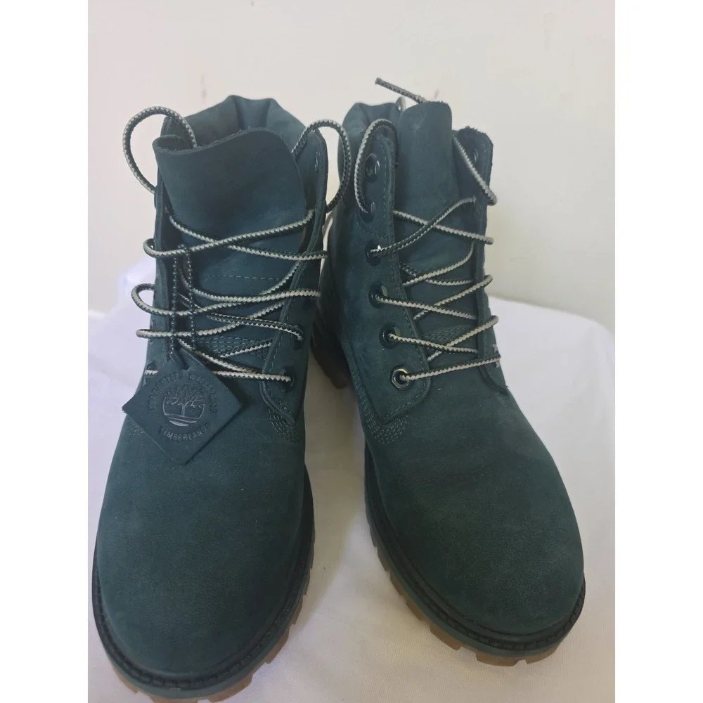 Timberland Limited Edition Green Jade Boots Boys Size 4